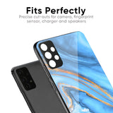 Vibrant Blue Marble Glass Case for OnePlus 9