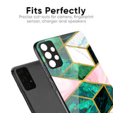 Seamless Green Marble Glass Case for Oppo Reno 3 Pro