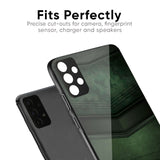 Green Leather Glass Case for OnePlus 9