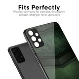 Green Leather Glass Case for Realme C12