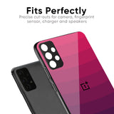 Wavy Pink Pattern Glass Case for Oneplus 12
