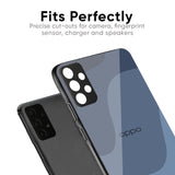 Navy Blue Ombre Glass Case for Oppo Reno8T 5G