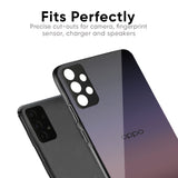 Grey Ombre Glass Case for Oppo A16K