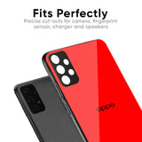 Blood Red Glass Case for Oppo A78 5G