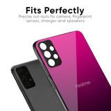 Purple Ombre Pattern Glass Case for Realme C21Y