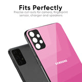 Pink Ribbon Caddy Glass Case for Samsung Galaxy F34 5G