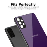 Dark Purple Glass Case for Samsung Galaxy M52 5G