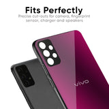 Pink Burst Glass Case for Vivo V27 5G