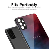 Smokey Watercolor Glass Case for Vivo V23 5G