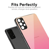 Pastel Pink Gradient Glass Case For Mi 11i HyperCharge