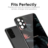 Tropical Art Flower Glass Case for Redmi Note 10T 5G