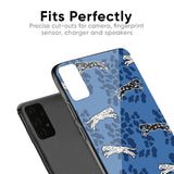 Blue Cheetah Glass Case for OnePlus 7