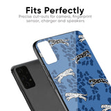 Blue Cheetah Glass Case for Samsung Galaxy A30s