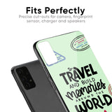 Travel Stamps Glass Case for Vivo V15 Pro