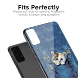 Kitty In Pocket Glass Case For Oppo Find X2
