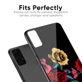 Floral Decorative Glass Case For Poco M2 Pro