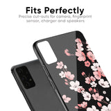 Black Cherry Blossom Glass Case for Xiaomi Mi 10