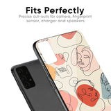 Abstract Faces Glass Case for Oppo Find X2