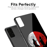 Anime Red Moon Glass Case for Samsung Galaxy M40