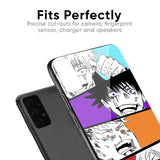 Anime Sketch Glass Case for Samsung Galaxy F41