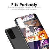 Anime Eyes Glass Case for Samsung Galaxy A30s