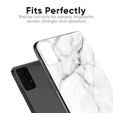 Modern White Marble Glass case for Realme C3