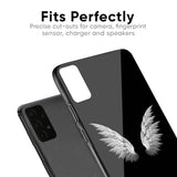 White Angel Wings Glass Case for Samsung Galaxy S10 lite