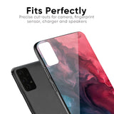 Blue & Red Smoke Glass Case for Samsung Galaxy M30s