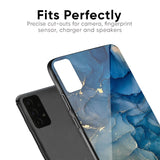 Blue Cool Marble Glass Case for Realme 3 Pro