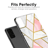 Geometrical Marble Glass Case for Samsung Galaxy A30s