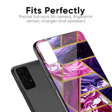 Electroplated Geometric Marble Glass Case for Samsung Galaxy A30s