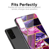 Electroplated Geometric Marble Glass Case for Realme 3 Pro