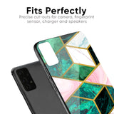 Seamless Green Marble Glass Case for Xiaomi Redmi Note 7S