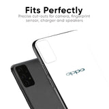 Arctic White Glass Case for Oppo A78 5G