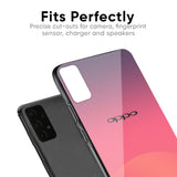 Sunset Orange Glass Case for Oppo A78 5G