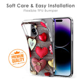 Valentine Hearts Soft Cover for iPhone 8 Plus