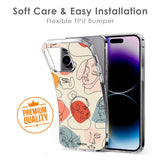 Abstract Faces Soft Cover for iPhone 8 Plus