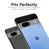 Vibrant Blue Texture Glass Case for Google Pixel 8