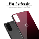 Wine Red Glass Case For Google Pixel 7A