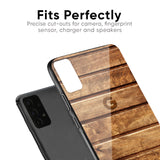 Wooden Planks Glass Case for Google Pixel 7A