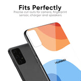 Wavy Color Pattern Glass Case for Huawei P30 Pro