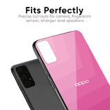 Pink Ribbon Caddy Glass Case for Oppo Reno 3