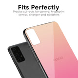 Pastel Pink Gradient Glass Case For Oppo Find X2