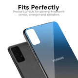 Blue Grey Ombre Glass Case for Samsung Galaxy Note 10 lite