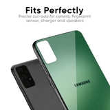 Green Grunge Texture Glass Case for Samsung Galaxy A70
