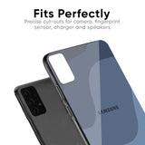 Navy Blue Ombre Glass Case for Samsung Galaxy A70