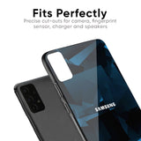 Polygonal Blue Box Glass Case For Samsung Galaxy Note 9