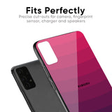 Wavy Pink Pattern Glass Case for Xiaomi Redmi Note 8