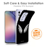 White Angel Wings Soft Cover for Samsung Galaxy A70s