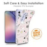 Unicorn Doodle Soft Cover For Motorola One